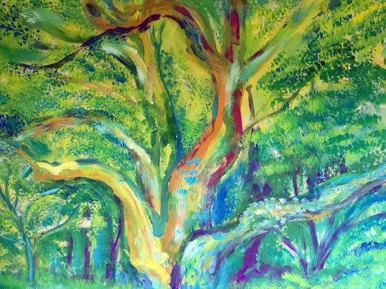 「ヒカリノ モリ 」 ―代々木らへんの神さま絵 